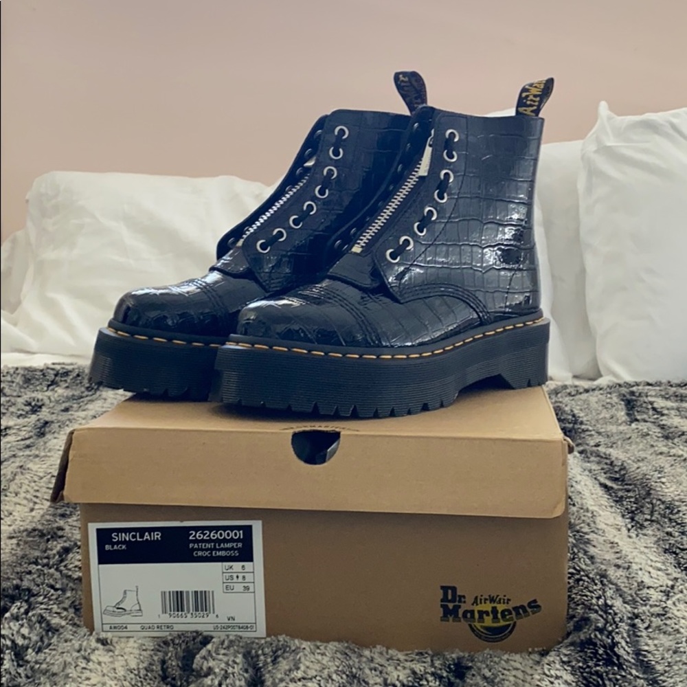Dr. Martens Croc Embossed Sinclair Boots
